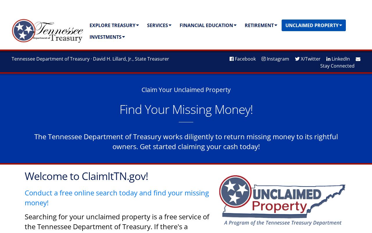 Knoxville people search using Tennessee unclaimed property records